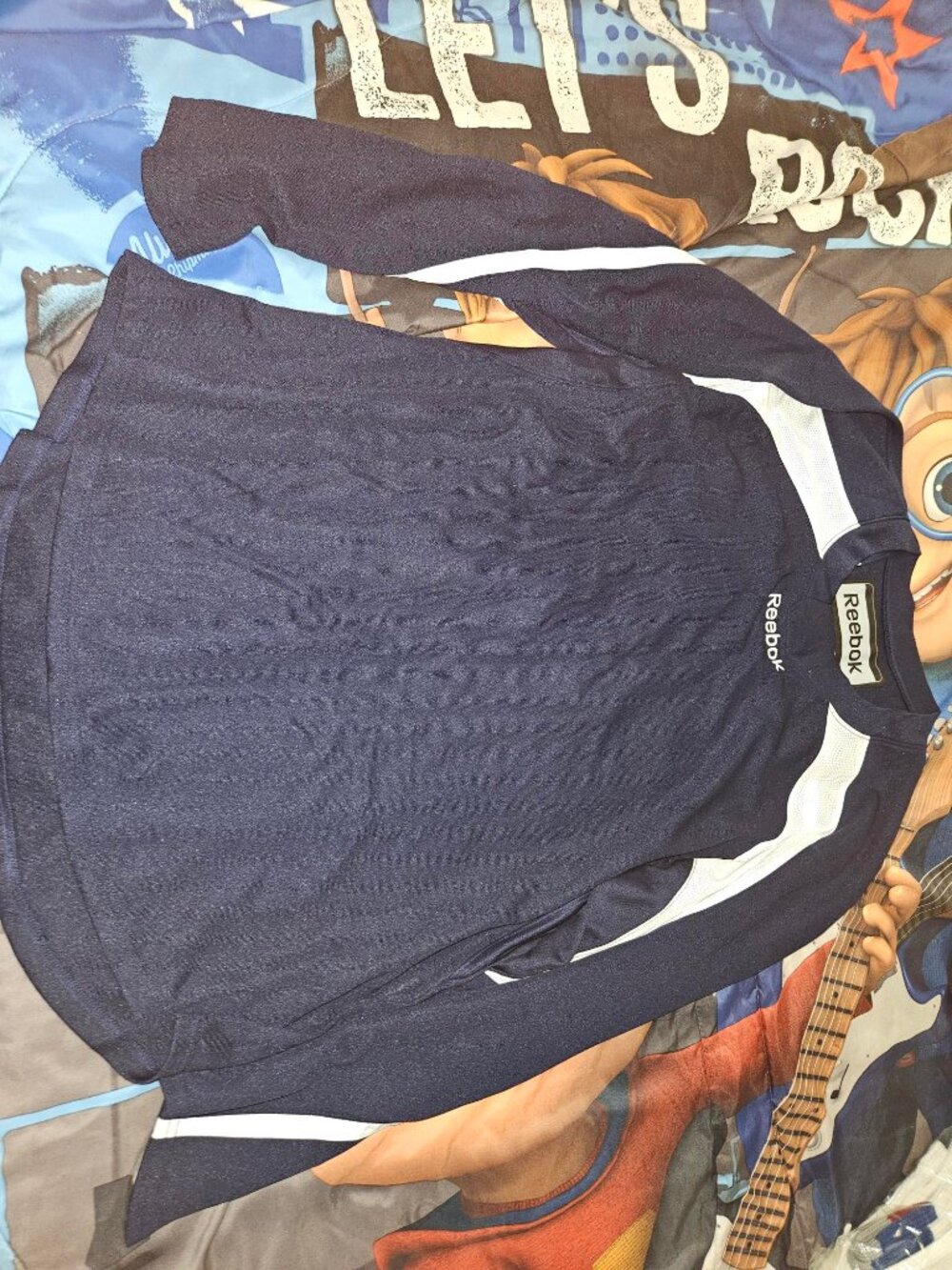 Reebok Generic Hockey Practice Jersey Mens Blue Sz Large